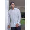 Camisa Guayabera Blanca Calada Manga Larga
